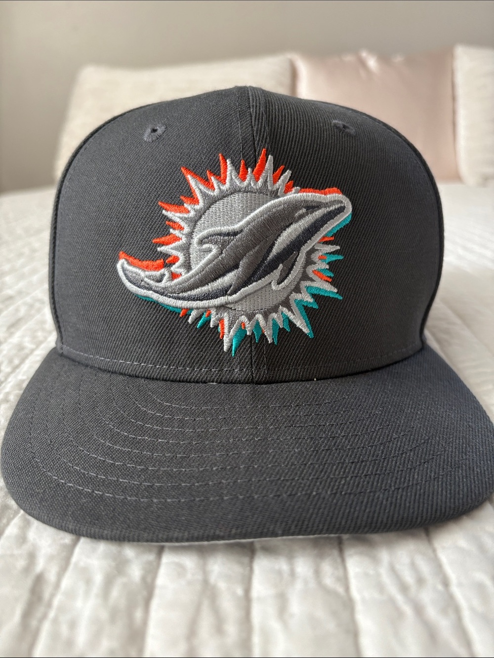 NFL Miami Dolphins Gray New Era 59FIFTY Fitted Hat